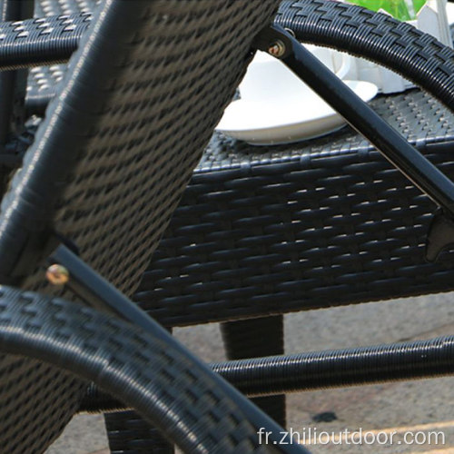 Meubles de jardin rotin ajusté en plein air